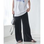 パンツ プリーツイージーワイドパンツ レディース
