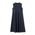 ワンピース コットンシルクデニム プリンセスドレス