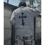 tシャツ 25SS「MARCORE SELECT」メタルコア クロス 無地 / ボーダー ダメージロンT メンズ レディース