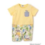 ベビー服 ロンパース MOOMIN/ジャングル柄半袖カバーオール
