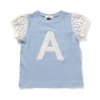tシャツ 「ジュニア対応」レースアップリケロゴ半袖Tシャツ キッズ 子供服 女の子