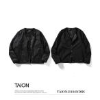 コート ジャケット 「TAION(タイオン)」「ユニセックス」ノンダウン ベーシック リバーシブル クルーネック ジャケット メンズ レディース