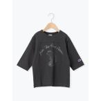 tシャツ 「Champion別注」クマプリント7分袖Tシャツ キッズ 子供服 男の子 女の子
