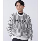 セーター ニット 「PEARLY GATES」ストライプ クルーネックニットプルオーバー メンズ
