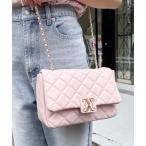ショルダーバッグ バッグ エンブレム付キルティングショルダーバッグ レディース