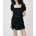 ワンピース GATHER RIBBON MINI ドレス