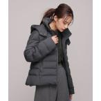 「NANO universe」 ダウンジャケット 40 チャコール レディース