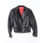 ショッピングレザージャケット 「CELINE」 レザージャケット 38 ブラック レディース