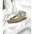 ショッピンググラディエーター サンダル ASH/アッシュ「PENNY」ストーングラディエーターサンダル スタッズ フラット 3cmヒール レディース