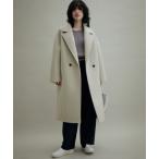 「ADAM ET ROPE'」 チェスターコート 36 ライトグレー レディース