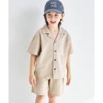 セットアップ 「綿100%」開襟シャツ ユニセックス セットアップ キッズ 子供服 男の子 女の子