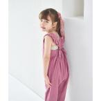サロペット オーバーオール 「綿100%」ダブルガーゼ バッククロス フリルサロペット キッズ 子供服 女の子
