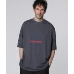 t рубашка [WEB ограничение ] графика Logo широкий relax футболка мужской 