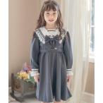ワンピース レース使いのセーラーワンピース キッズ 子供服 女の子