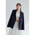 ジャケット テーラードジャケット Trois Gold Button Blazer レディース