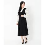 ワンピース Vネックジャンパースカート
