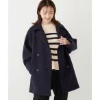 「SHIPS Colors」 ピーコート ONE SIZE ネイビー レディース