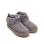 「UGG」 ムートンブーツ 22cm パープル レディース