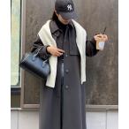 [fredy emue] пальто с отложным воротником 38 угольно-серый женский 