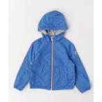 「MONCLER」 「KIDS」ワンポイントジップアップブルゾン - ブルー キッズ