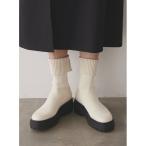 「COEL」 ショートブーツ 35 アイボリー レディース