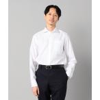 ショッピングコムサ シャツ 「形態安定」市松ジャカード カッタウェイカラーシャツ メンズ