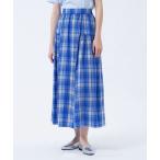 スカート タータンチェックボリュームスカート