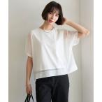 tシャツ 「洗える/ストレッチ」シアーレイヤードT レディース
