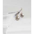 ピアス パールフックピアス「K18ポスト」 レディース