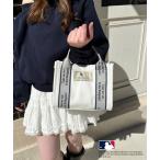 トートバッグ 「MLB」テープロゴ ミニキャンバストートバッグ レディース