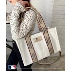 トートバッグ 「MLB」テープロゴ キャンバストートバッグ レディース