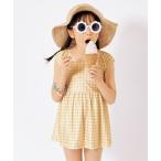 水着 チェック柄ワンピース水着(女の子 水着) キッズ 子供 女の子