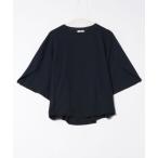 tシャツ ボーダージャカードドルマンプルオーバー レディース