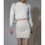  выставить SHAGGY KNIT SET UP женский 