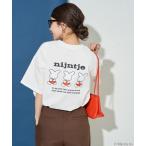 tシャツ 限定展開/別注/Nijntje/ナインチェ miffy/ミッフィー バックプリント 半袖 Tシャツ レディース