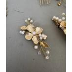 ヘアクリップ 花モチーフヘアクリップ
