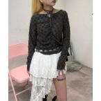 tシャツ ホルターネックダメージトップス レディース