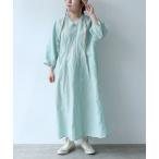 ワンピース バックVネック　ワンピース