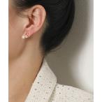 イヤリング パール付きデザインイヤリング レディース