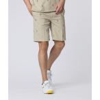 パンツ 「GOLF」 総柄 シアサッカー ストライプ ドライ ショートパンツ メンズ