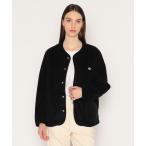 「DANTON」 ノーカラージャケット 38 ブラック レディース