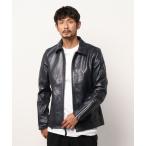 ショッピングschott 「schott」 レザーブルゾン LARGE ブラック メンズ