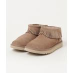 「UGG」 ムートンブーツ 24.0cm ベージュ レディース