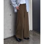 スラックス ピンタックワイドストレートスラックス メンズ レディース