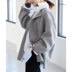 ショッピング古着 「SLOBE IENA」 ノーカラーコート FREE グレー レディース