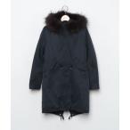 ショッピング毛皮 「IENA」 モッズコート 38 ブルー レディース