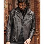 「RATTLE TRAP」 レザーブルゾン LL ブラック メンズ