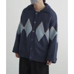 ショッピングカウチン 「molk」 ニットカーディガン X-SMALL ネイビー メンズ