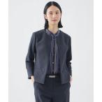ジャケット ノーカラージャケット 「美シリーズ」「セットアップ対応」「吸水速乾」「接触冷感」「防しわ」「ウォッシャブル」エバレットクロスノーカラージャ