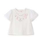 ベビー バレエネックレス刺しゅう Tシャツ